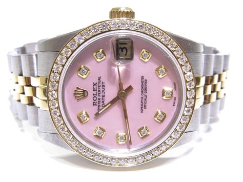 women's rolex with pink face|rolex lady datejust pink.